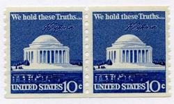 U.S. #1520 10c Jefferson Memorial Coil Pair MNH