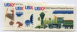 U.S. #1572-75 USPS Bicentennial, 4 Singles MNH