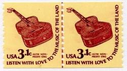 U.S. #1613 3.1c Guitar Line Pair MNH