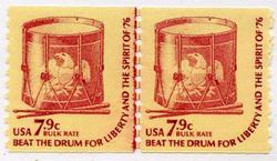 U.S. #1615 7.9c Drum Line Pair MNH