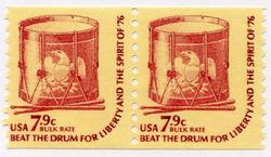 U.S. #1615 7.9c Drum Coil Pair MNH