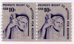 U.S. #1617 10c Justice Coil Pair MNH