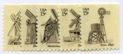 U.S. #1738-42 Windmills, 5 Singles MNH