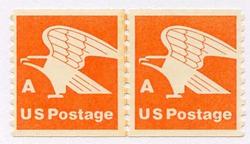 U.S. #1743 Postal Eagle 'A' Line Pair MNH