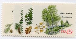 U.S. #1764-67 American Trees, 4 Singles MNH