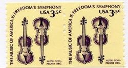 U.S. #1813 3.5c Violins Coil Pair MNH