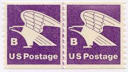 U.S. #1820 Postal Eagle 'B' Line Pair MNH