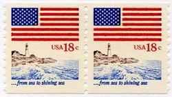 U.S. #1891 From Sea to Shining Sea Coil Pair MNH