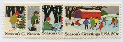 U.S. #2027-30 Christmas traditional, 4 Singles MNH