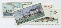 U.S. #2405-09 Steamboats, 5 Singles MNH