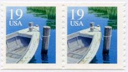 U.S. #2529C 19c Boat (1 loop) Coil Pair MNH