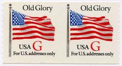 U.S. #2892 Old Glory with Red 'G' Coil Pair MNH