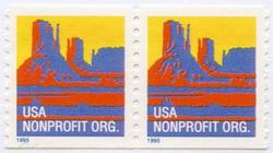 U.S. #2902 Desert Buttes Coil Pair MNH