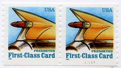 U.S. #2908 Tail-Fins First Class Coil Pair MNH