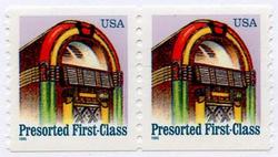 U.S. #2911 Juke Box presorted Coil Pair MNH