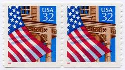 U.S. #2914 Flag Over Porch Coil Pair MNH