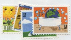 U.S. #2951-54 Kids Care, 4 Singles MNH