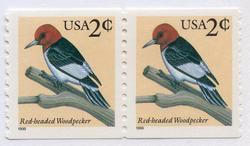 U.S. #3045 2c Woodpecker Coil Pair MNH