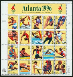 U.S.  #3068  Atlanta Olympics 1996 Pane of 20