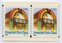 U.S. #3132 Juke Box presorted Coil Pair MNH