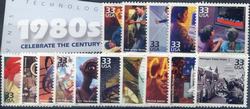 U.S. #3190a-o Celebrate the Century 1980s, 15 Singles MNH