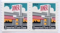 U.S. #3208 Diner Presorted Coil Pair MNH