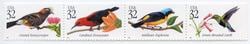 U.S. #3225a Tropical Birds Strip of 4 MNH