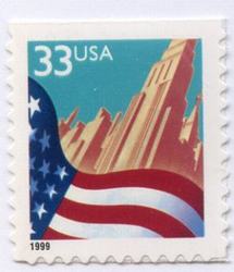 U.S. #3278F Flag Over City MNH