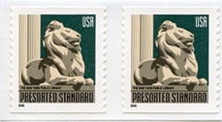 U.S. #3447a NY Public Library Lion Coil Pair MNH