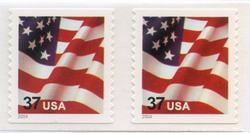 U.S. #3632C 37c Flag Coil Pair MNH