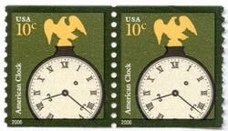 U.S. #3762 10c American Clock Coil Pair MNH