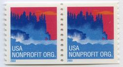 U.S. #3775 5c Sea Coast Coil Pair MNH