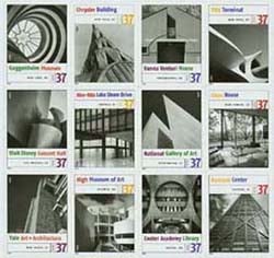 U.S. #3910a-l Modern Architecture, 12 Singles MNH