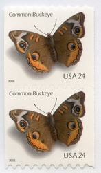 U.S. #4002 Buckeye Butterfly Coil Pair MNH