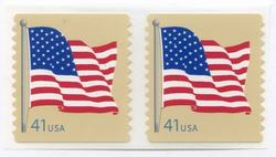 U.S. #4189 41c American Flag Coil Pair MNH