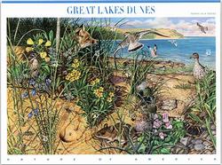 U.S.  #4352 Nature of America - Great Lakes Dunes, Pane of 10