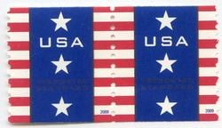 U.S. #4385 Patriotic Banner Coil Pair MNH