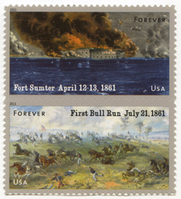 U.S. #4523a_V Civil War 1861 Sesquicentennial Vertical Pair