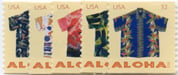 U.S. #4597-4601  Aloha Shirts 32c, 5 Singles