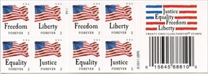 U.S. #4644e Four Flags, Booklet of 20 (#P2222)