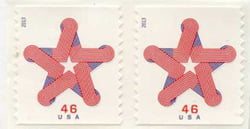 U.S. #4749 Patriotic Star Pair