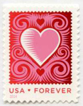 U.S. #4847 Love: Cut Paper Heart