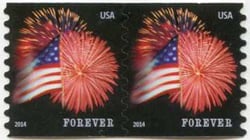 U.S. #4854 Star-Spangled Banner Coil Pair APU