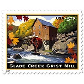 U.S. #4927 Glade Creek Grist Mill Priority Mail