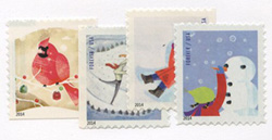 U.S. #4941-4944 Winter Fun (from ATM), 4 Singles