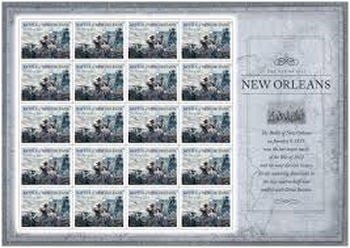 U.S. #4952 Battle of New Orleans, War of 1812 Pane of 20