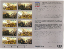 U.S. #4981 Civil War 1865, Double-Sided Pane of 12