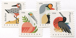 U.S. #4991-94 Coastal Birds, 4 Singles