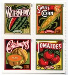 U.S. #5007a Summer Harvest, Block of 4