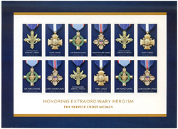 U.S. #5068 Service Cross Medals, Pane of 12